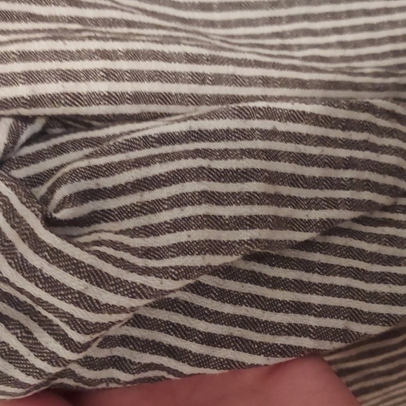 Old Navy High Waisted Striped Linen Blend Wide Leg Pants - Picture 4 of 14